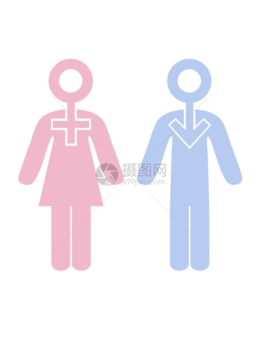 男性和女性异性女孩丈夫女士粉色性别联盟男生夫妻妻子图片