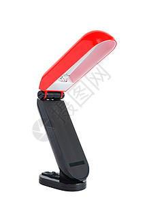 现代服务台灯灯光工具电灯办公对象活力红色设备背景图片