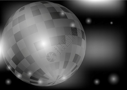 迪斯科球派对娱乐音乐插图俱乐部舞蹈夜生活火花镜子传单背景图片