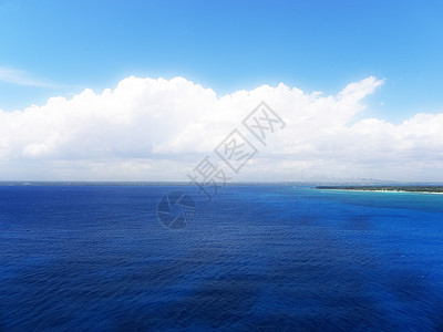 卡塔利娜岛加勒比海天空海岸天堂海滩热带海洋地区假期蓝色背景