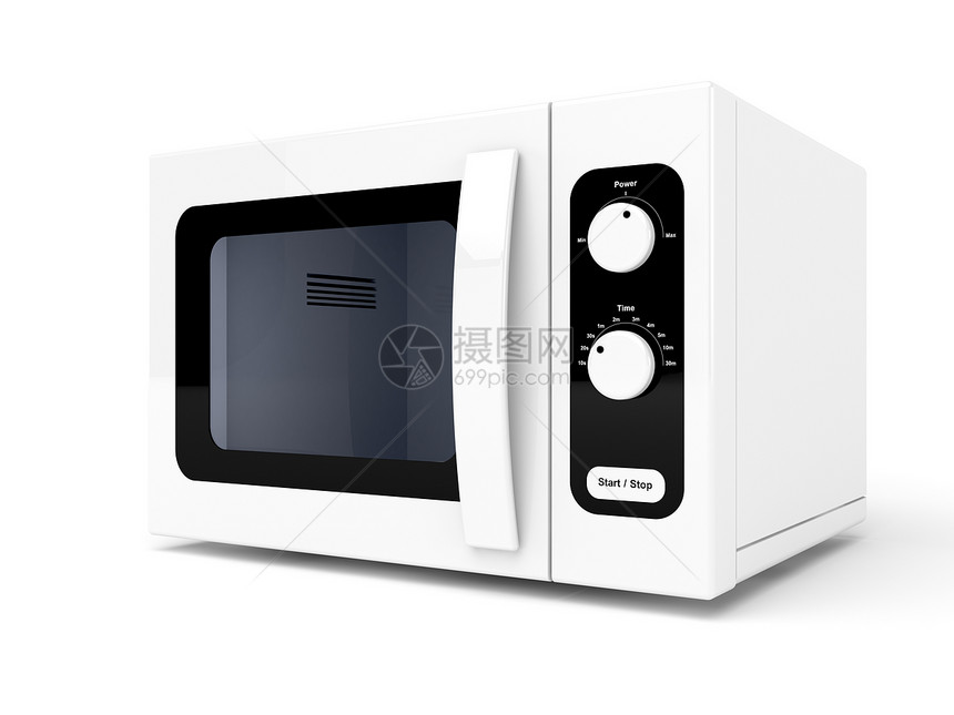 微波炉电气厨房窗户器具白色电子产品按钮烤箱图片