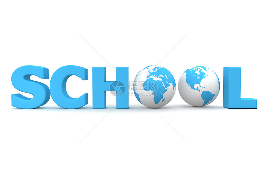 蓝色全球学校     两个地球图片