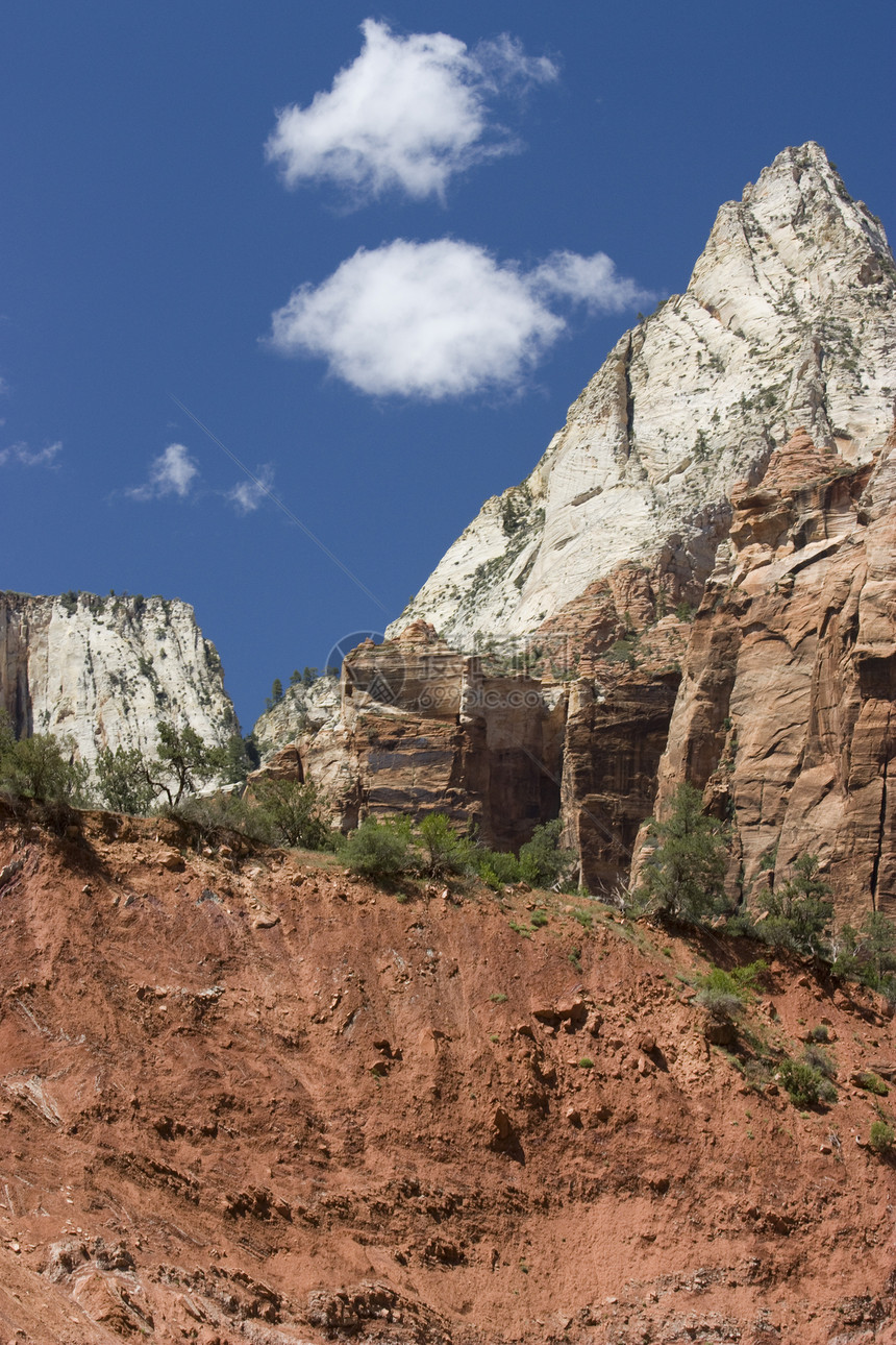 锡安峡谷国家公园游客国家地质学天空石头悬崖环境风景土地沙漠图片