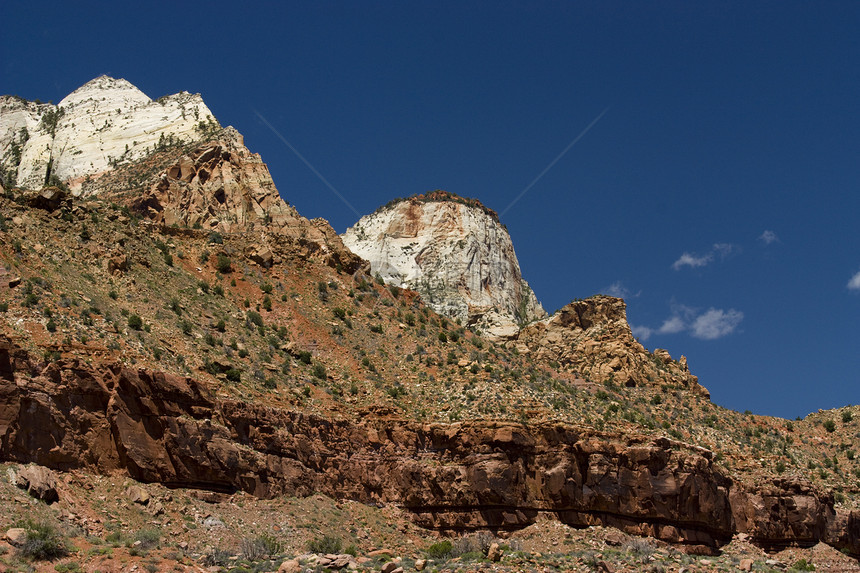 zion国家公园游客环境国家岩石公园旅行石头砂岩沙漠土地图片