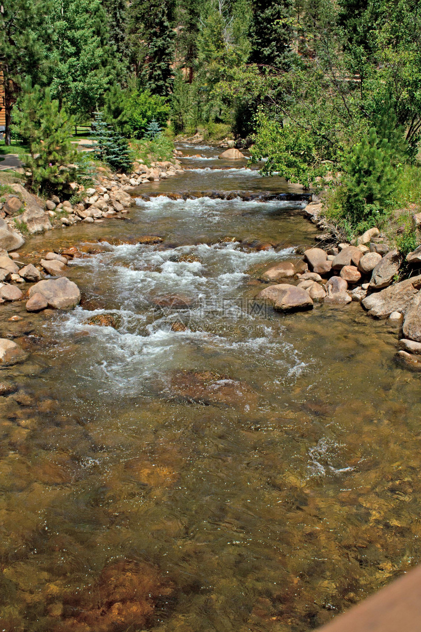 洛基山脉国家公园风景溪流图片