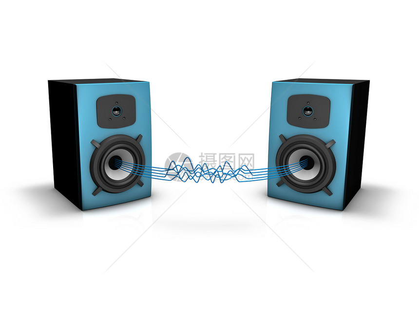 扩音器插图木板高音震动技术音乐波浪低音音乐家体积图片
