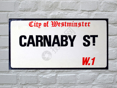 卡纳比街牌王国城市英语白色街道背景图片