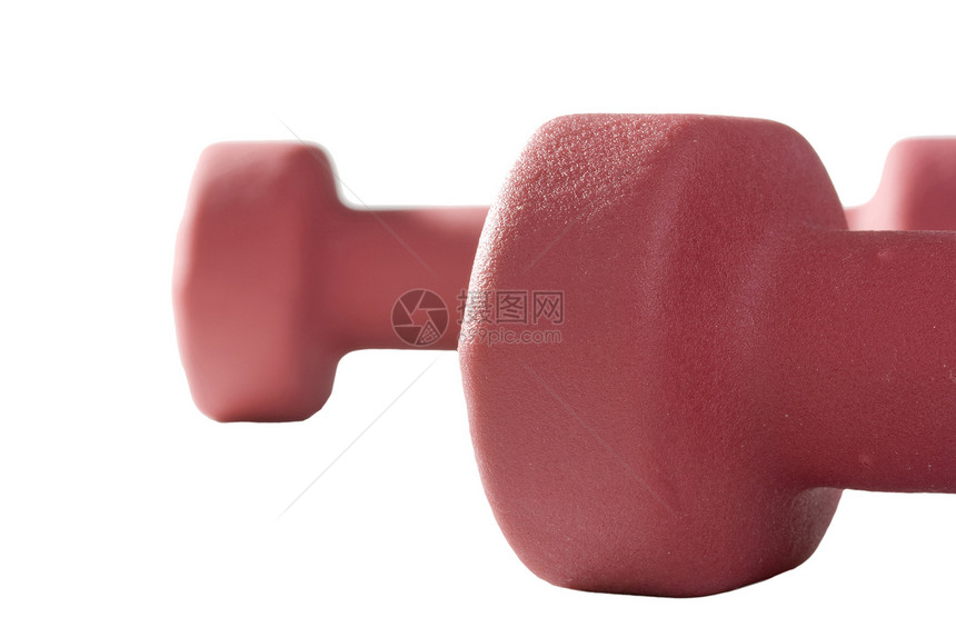粉色哑铃存货有氧运动健身房举重重量活动配饰力量齿轮运动图片