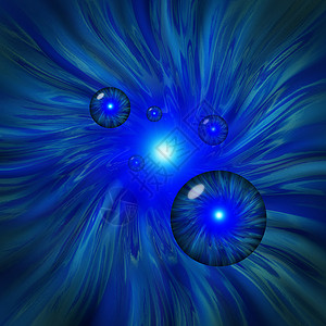 蓝旋涡 有星体飞过虫洞高清图片
