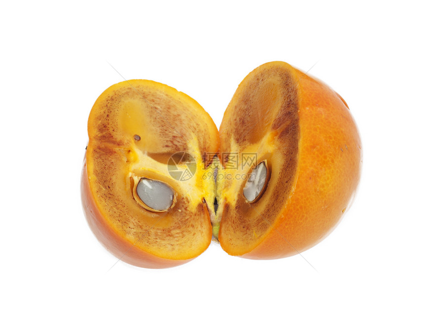 两分熟的双西蒙热带小吃食物市场白色美食水果橙子柿子图片