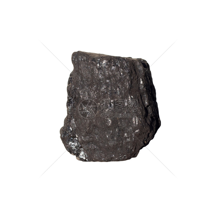 孤立白背景上的煤炭材料矿物地球化石岩石矿石力量技术木炭资源图片