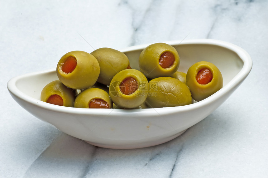 含红糊的橄榄小吃产品起动机绿色烹饪水果图片