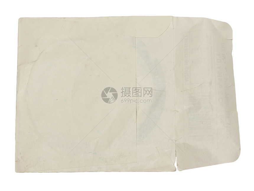 白色上孤立的旧纸页框架羊皮纸棕色古董空白图片