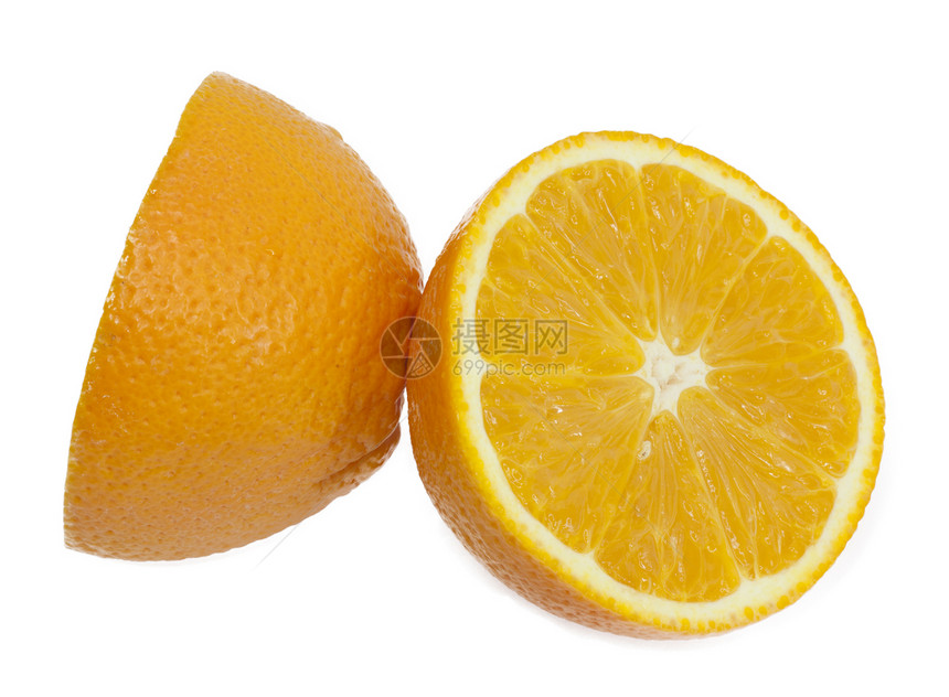 白色背景上孤立的橙色食物团体皮肤节食美食橙子水果热带圆形保健图片