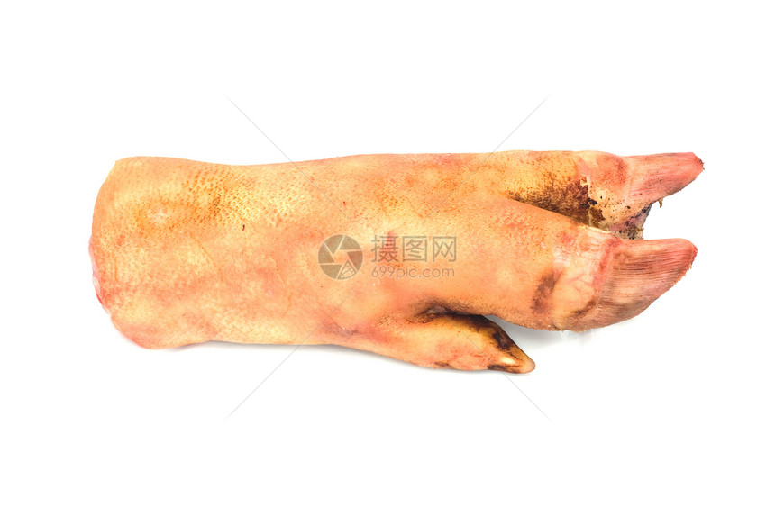 白背景的猪肉腿菜单白色食物美食屠夫图片