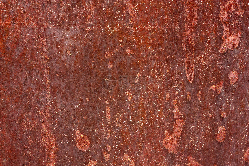 Rust 纹理棕色古董划痕金属地面床单红色材料颗粒状图片