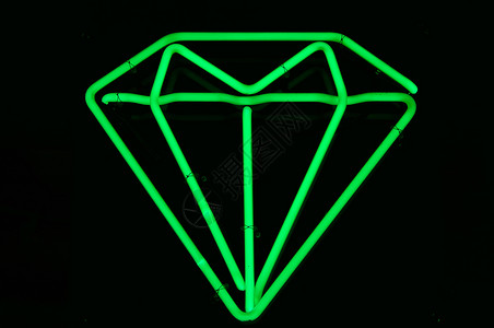 绿色翡翠尼恩信号背景图片