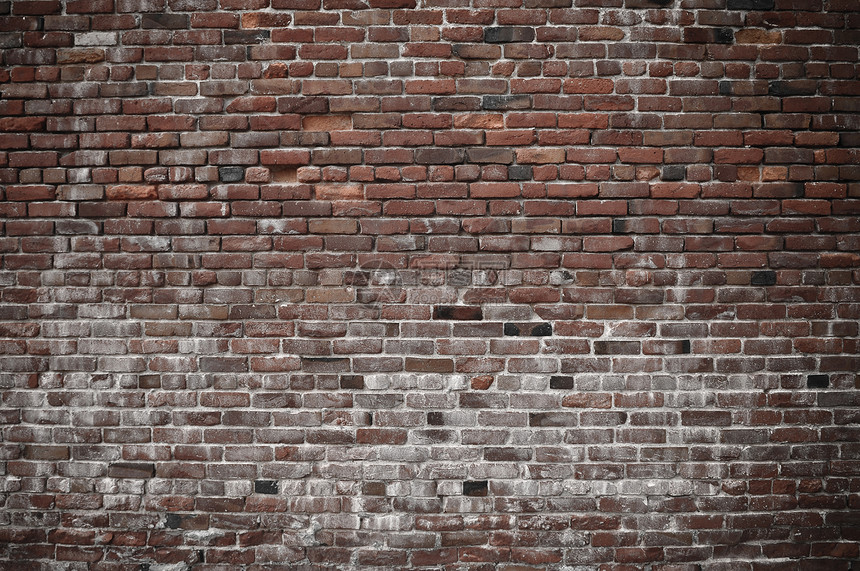 Grunge 旧砖墙红色染料白色水泥材料灰色建筑学砖块石膏风化图片