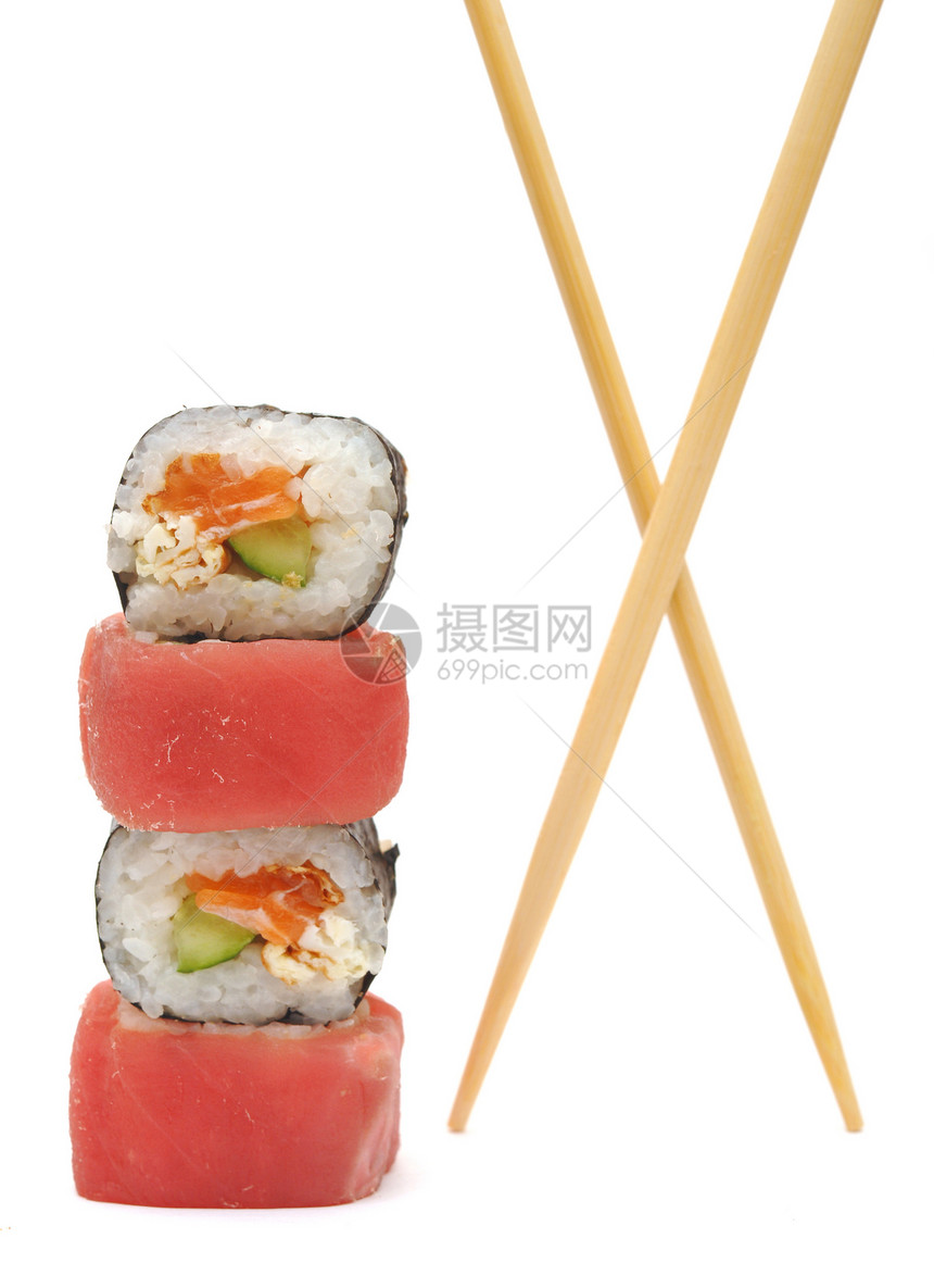 寿司美食黑色黄瓜海藻文化午餐海鲜美味服务食物图片