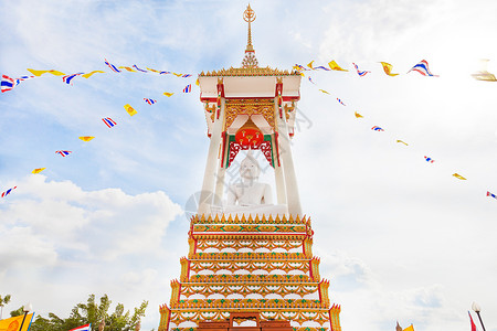 佛祖 泰国寺庙Yansittaram的白佛高清图片