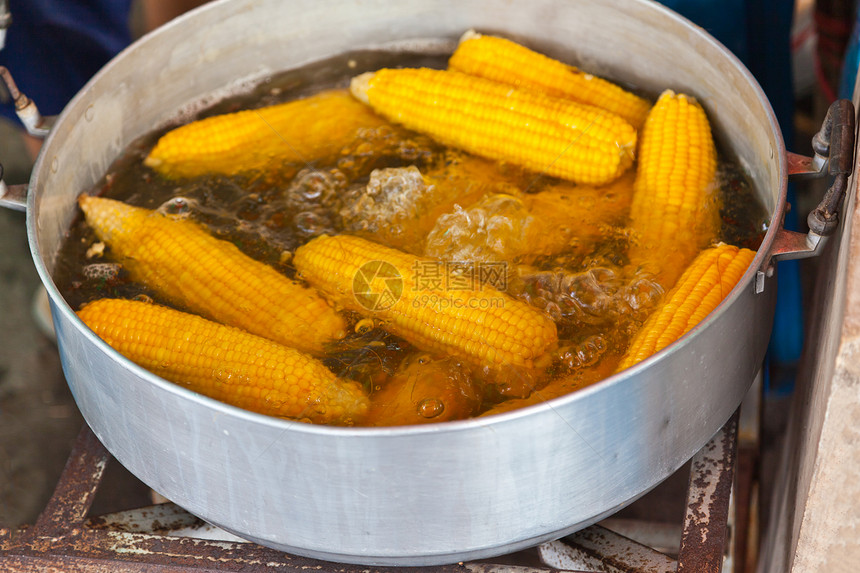 水果 锅炉里的玉米饮食甜点异国农业摊位农场食物纤维素情调市场图片