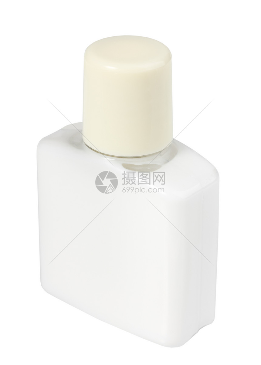 在透明瓶子里的白化妆奶油药品配饰照片奢华除臭剂香水身体洗发水工作室治疗图片