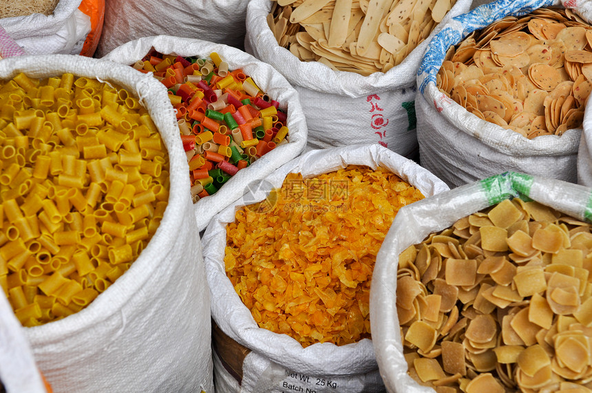印度街市卖粮商图片