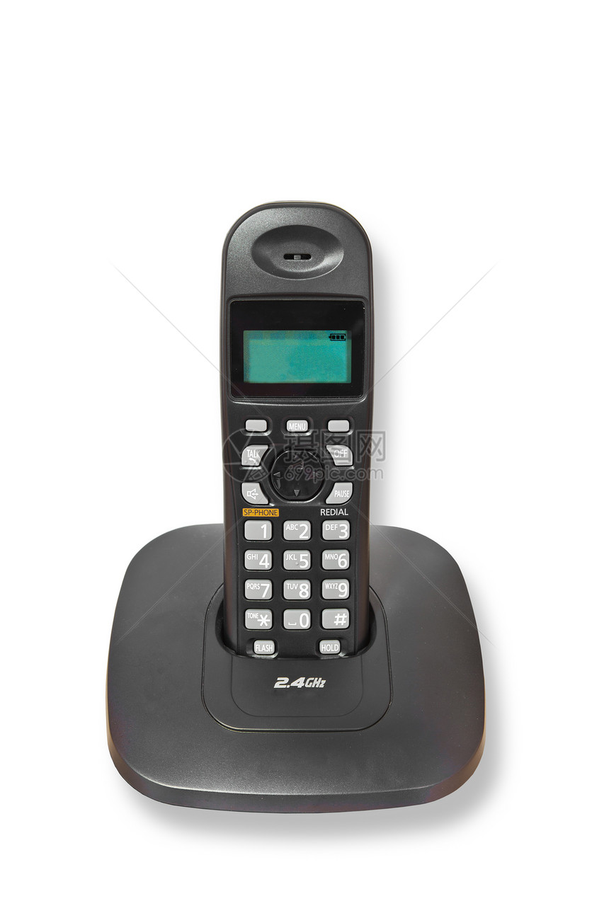 2 4GHz 隔离电话充电器嗓音技术白色听筒电子蓝牙拨号电讯塑料图片