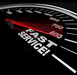 快速服务 - 快速客户支持的速度表高清图片