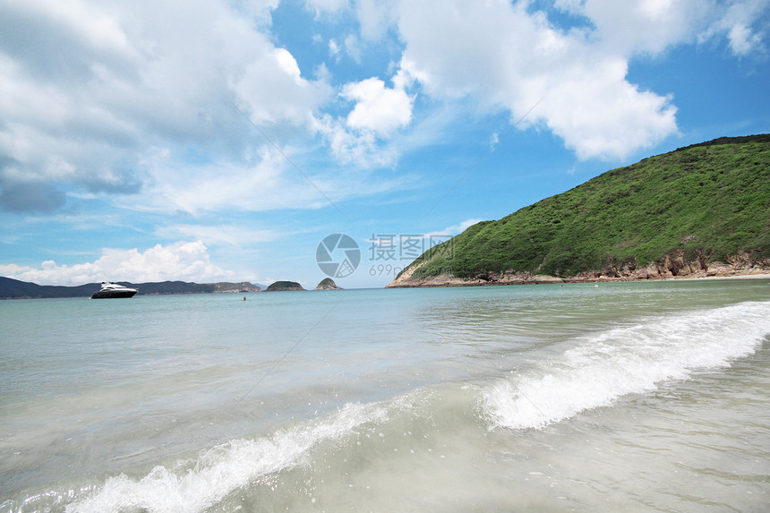 海滩季节地平线风景太阳热带支撑海岸海浪天堂日光图片