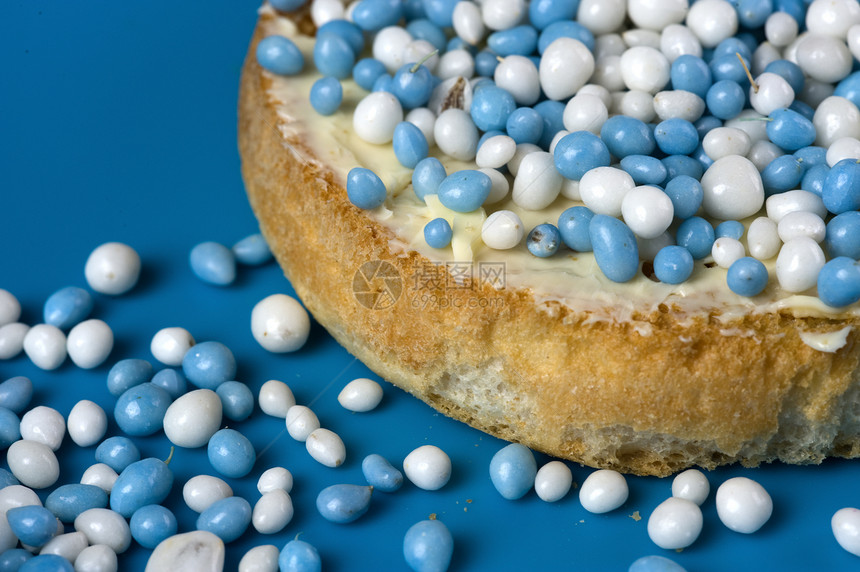 鲁石面包小吃饼干儿子蓝色老鼠盘子食物餐具塑料图片