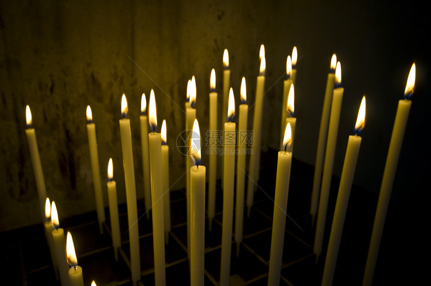 蜡烛烛光教会祷告火焰宗教精神图片
