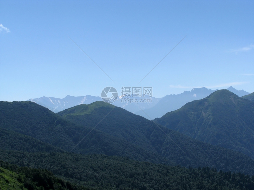 山山脉天空风景高地山丘植被石头全景高山岩石旅行图片