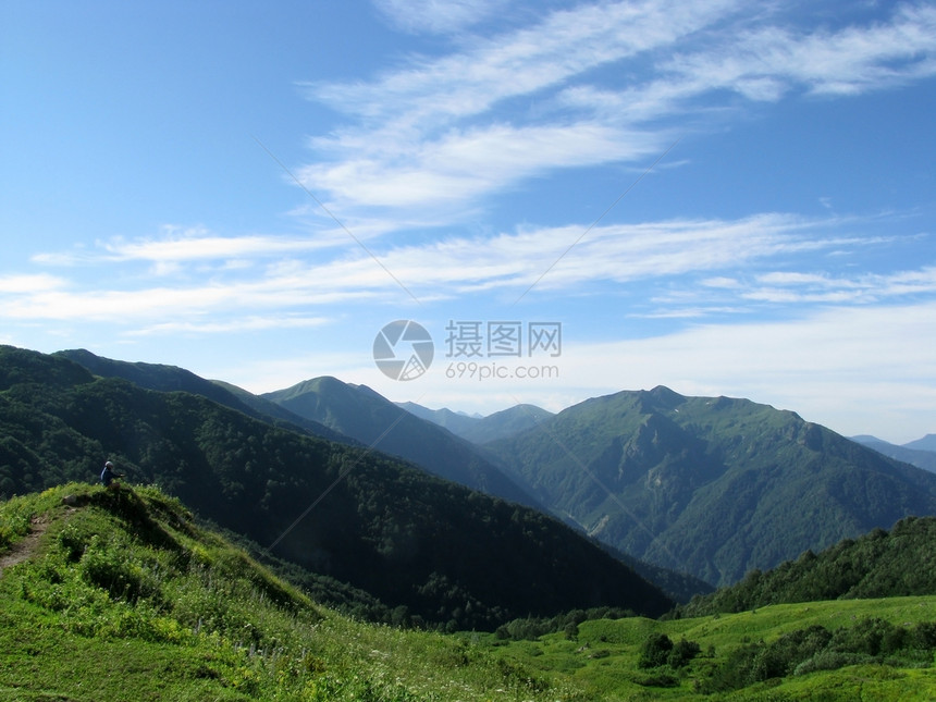 山山脉花朵斜坡风景高山高原植被路线岩石文件解脱图片