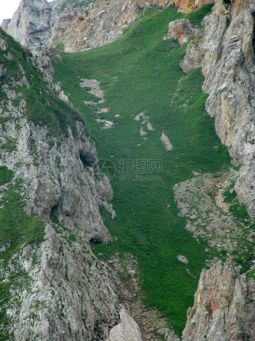 山山脉高原全景轨道植物解脱山丘植物群旅行草甸青菜图片