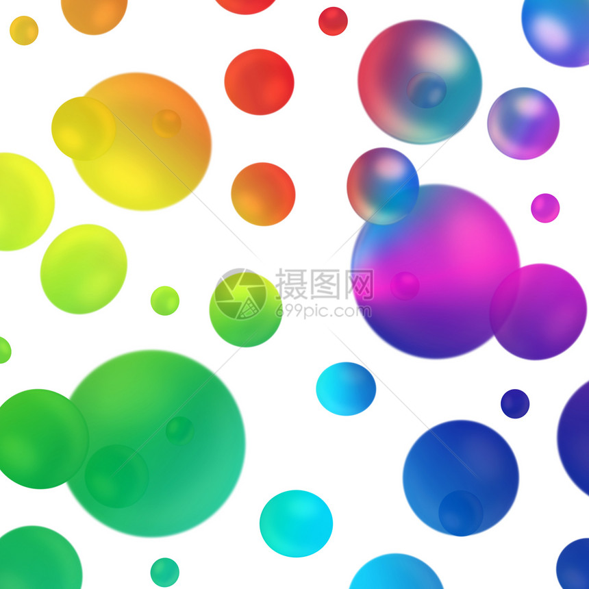 彩色泡泡肥皂圆圈洗涤绘画空气插图蓝色液体图片