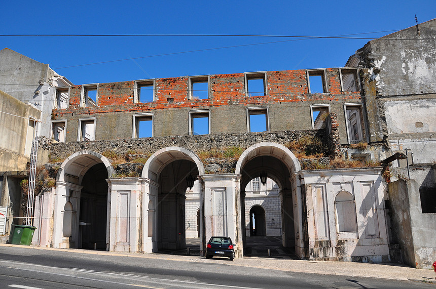 葡萄牙 里斯本 过去生活 真实生活的历史房屋旅游桥梁城市建筑学天空建筑物纪念碑土地痛苦图片