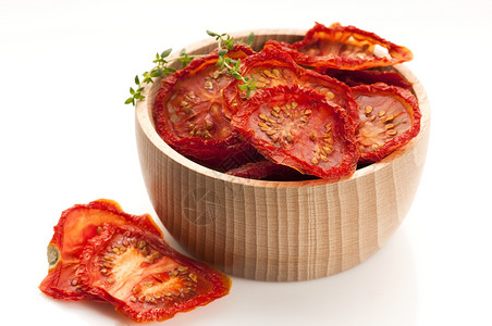 意大利日晒干西红番茄框架红色水平种子蔬菜美食脱水高清图片