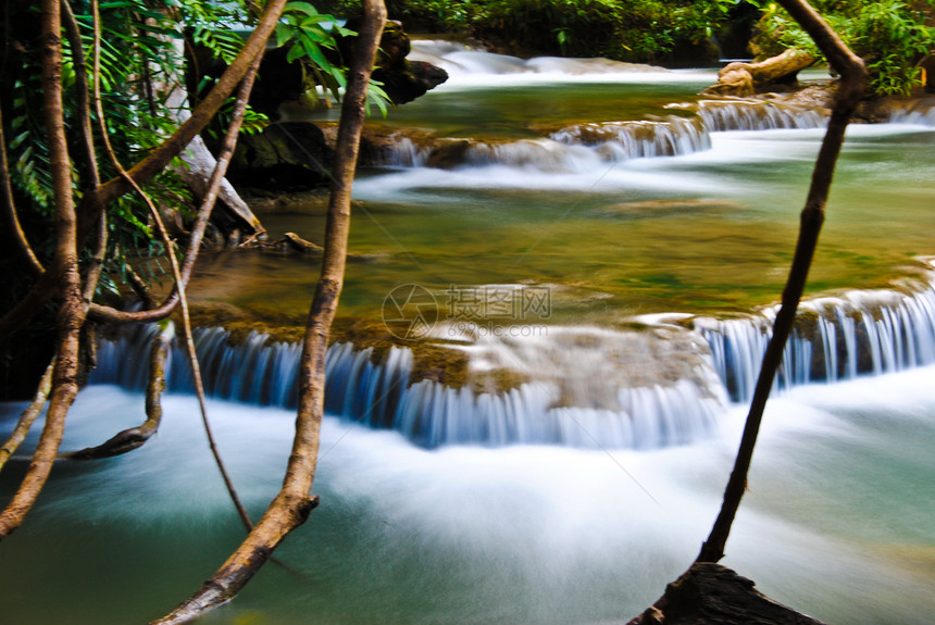 泰国的瀑布照片旅游叶子墙纸岩石花园环境溪流热带旅行图片