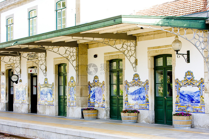 平豪 杜罗谷 波尔等地火车站的瓷砖外观河谷绘画车站建筑学艺术装饰火车站图片