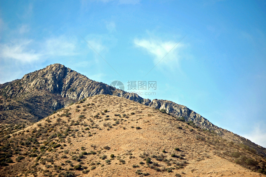 新墨西哥山爬坡道沙漠纳米天空树木叶子丘陵图片