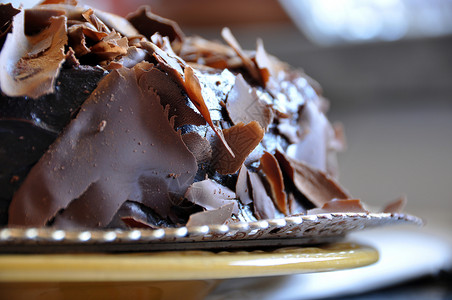 巧克力和西纳蒙蛋糕味道肉桂美食盘子烹饪师糖果沙漠背景图片