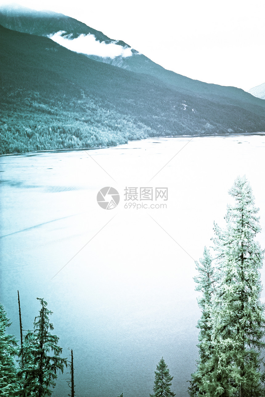 A 水 湖泊和山丘风景 9图片