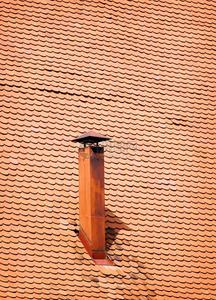 屋顶建造平铺构造烟囱房子建筑学橙子材料对角线建筑图片