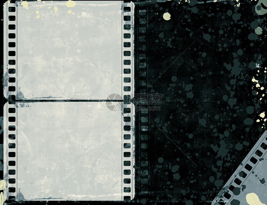 Grunge 胶片框架相机噪音划痕插图边界电影边缘面具屏幕拼贴画图片