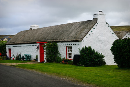 爱尔兰 Inishoven 地产住房房子小屋白话乡村文化背景图片