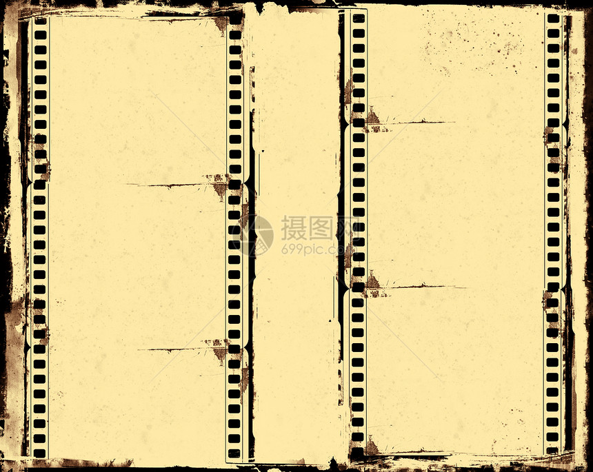 Grunge 胶片框架噪音相机屏幕艺术面具插图电影划痕边界边缘图片