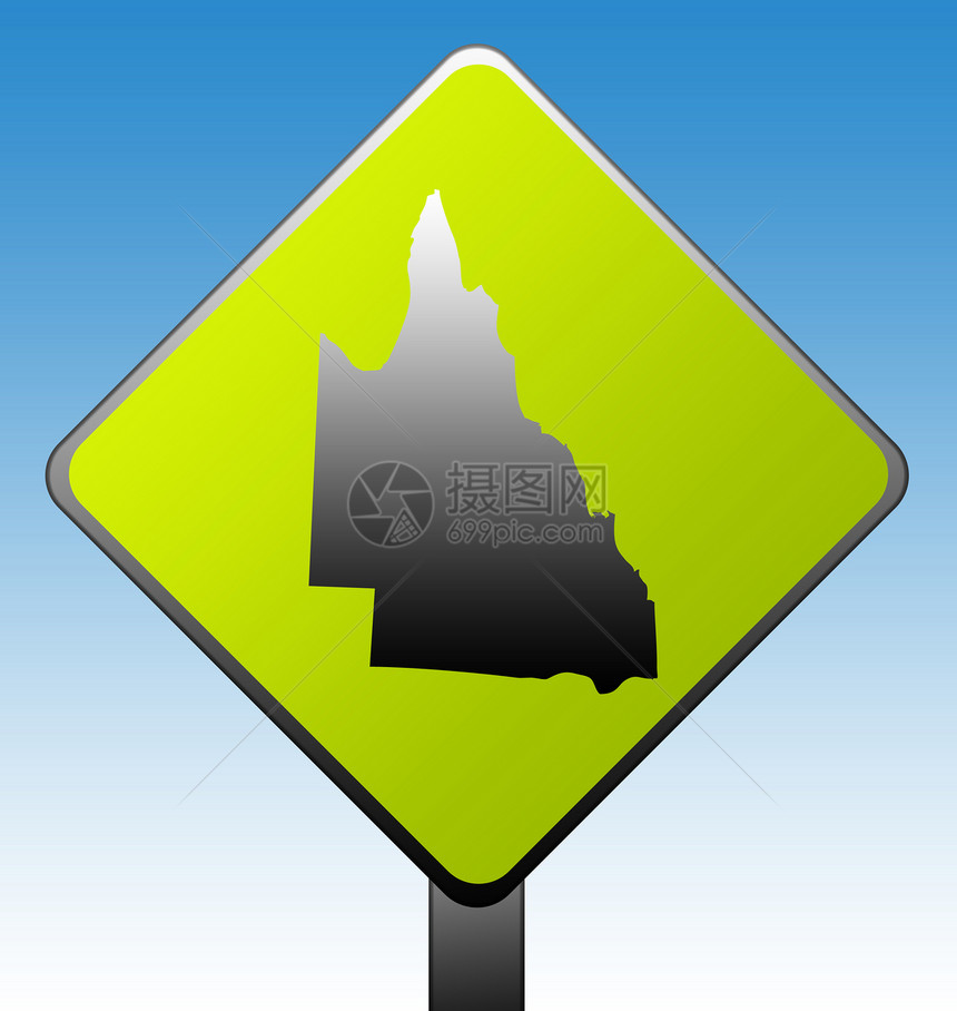昆士兰州路标标志指示牌领土生态商业坡度邮政广告绿色运输天空图片