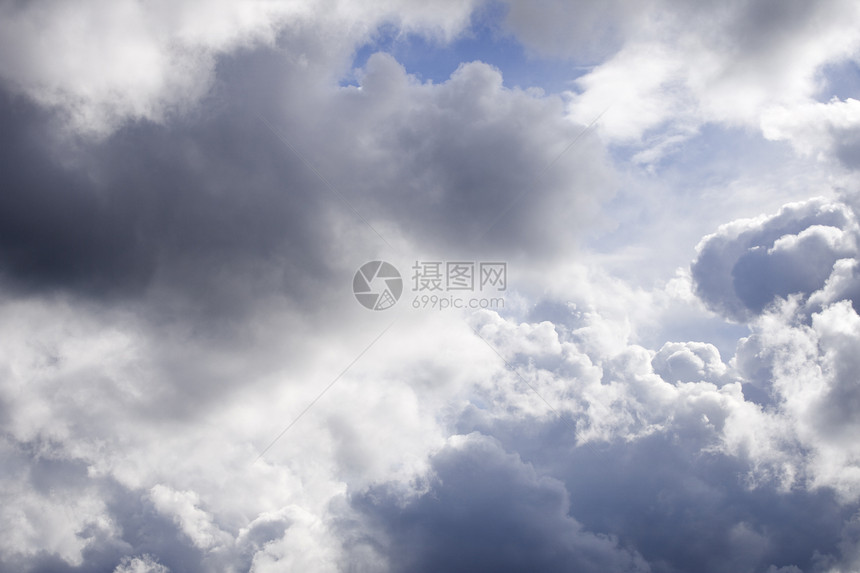 云景观多云日光白色天气天空天堂蓝色晴天气象图片