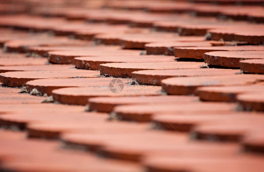 屋顶构造建造材料对角线橙子房子建筑学平铺图片